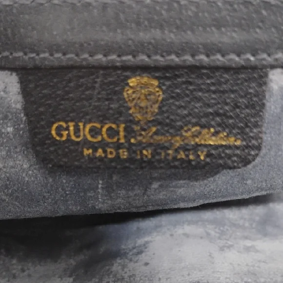 SALE! Authentic Gucci GG Supreme Sherry Line Leather Vtg Clutch Bag - Picture 13 of 16